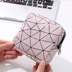 XH8214 Portable Sanitary Napkin Storage Bag Large Capacity Waterproof Coin Bag, XH8214 Fluorescence, XH8214 Sky Blue, XH8214 Cherry Pink, XH8214 Apricot, XH8214 Plant Green, XH8214 Black