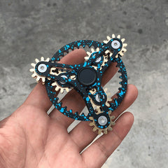 Linkage Fidget Spinner Decompression Toy, Four Gear(Black), Four Gear Upgraded Version(Black), Four Gear Upgraded Version(Silver), Four Gear Upgraded Version Ink(Blue), Four Gear(Silver)