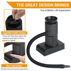 Kitchen Tool Handheld Smoke Detector Household Molecular Dishes Steak Salmon Smoker, SK303 Upgrade Model Black, SK303 Upgrade Model Silver, SK305B Black, SK305B Silver