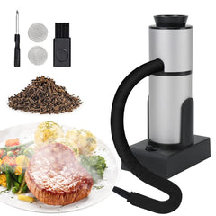 Kitchen Tool Handheld Smoke Detector Household Molecular Dishes Steak Salmon Smoker, SK303 Upgrade Model Silver, SK303 Upgrade Model Black, SK305B Black