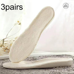 3pairs Winter Velvet Insoles Warm Inner Height Increase Insoles, 1.5cm Beige, 2.5cm Beige, 3.5cm Beige