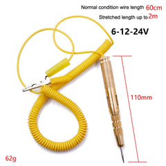 2pcs 6-24V Car Circuit Test Pen LED Multi Function Test Passing Test Light Test Light Test Pen, LED Spring Test Pen