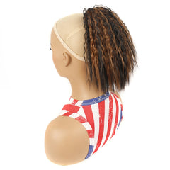 LS868 Drawstring Fixed Corn Perm Curly Wig Fluffy Short Ponytail Wigs, 1B, 1BH27, 1BH30, 1BH33, 1BH613, 1BHBlue2, 1BHBug, 1BT27, 1BT30, 1BTBlue2, 1BTBug, 2, 4, 4H27, 16, 27