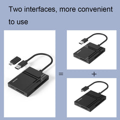 Blueendless C5U3 Type-C/USB-C 5-In-1 CF/XD/TF/SD/MS Card Reader, C5U3