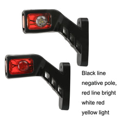 MK-216 1pair 12-24V 9LED Side Marker Lighting Outline Marker Truck Light Trailer Side Marker Lights, 1pair MK-216