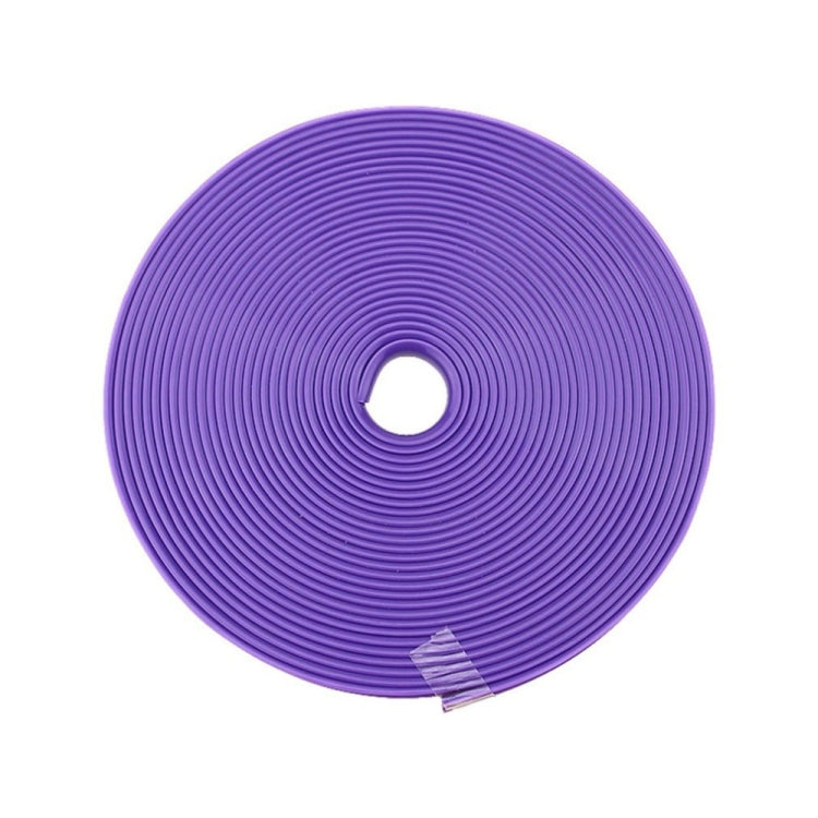 8m/roll Car Wheel General Sticker Modified Protection Sticker Anti-collision Strip, 1roll Purple, 1roll Blue, 1roll Orange, 1roll Gray, 1roll White, 1roll Black, 1roll Red, 1roll Pink