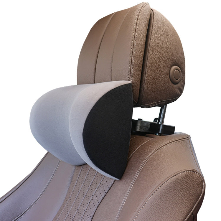 A09 5D Car Universal Adjustment U-shaped Memory Foam Headrest, U-shaped (Black), U-shaped (Gray), U-shaped (Brown), With Stand  (U-shaped)
