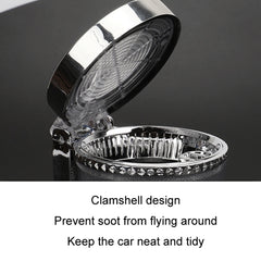 Car Air Conditioner Outlet Ashtray With LED Light, With LED Light