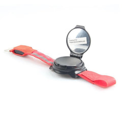 Bicycle 360-degree Rotating Rearview Mirror With Wrist Light, Rearview Mirror With Wrist Light
