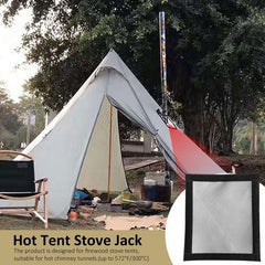 Tent Firewood Stove Chimney Fireproof Anti-Scalding Protective Cover