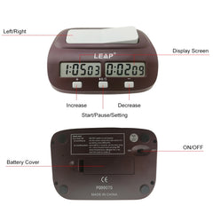 LEAP PQ9907S Chess Clock International Chess Go Clock, PQ9907S