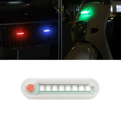 Motorcycle Electric Car Anti-Rear Collision Solar Strobe Warning Light, Red Light, Blue Light, Colorful Light, Bright Colorful Light