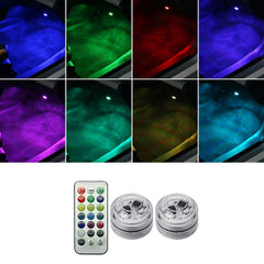 Car Modification Wireless Colorful Remote Control Atmosphere Light, 1 Light +1 RC, 2 Lights +1 RC, 4 Lights +1 RC, 8 Lights +1 RC