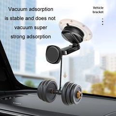 Car Telescopic Suction Cup Rubber Bottom Strong Magnetic Mobile Phone Holder, Magnetic Mobile Phone Holder