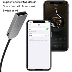 AUX Car Bluetooth Receiver Adapter 3.5mm Audio Receiver, Bluetooth 5.0 Adapter