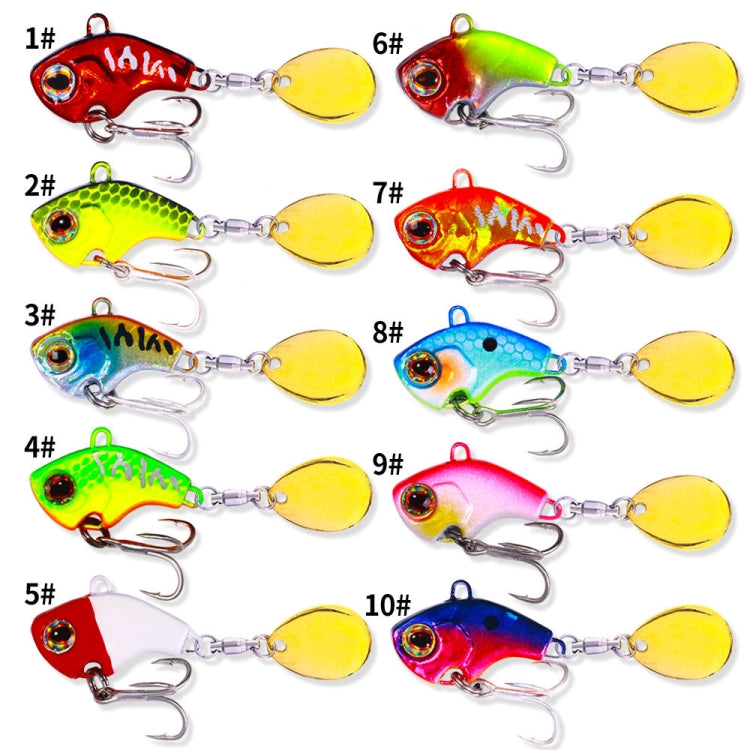 HENGJIA VIB035 Small Whirlwind Sequins Fake Bait Sinking Water VIB Lure, 22g