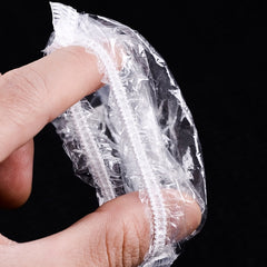 100pcs /Pack Ears Disposable Waterproof Earmuffs Hair Dyeing Bathing Beauty Waterproof Earmuffs, Earmuffs