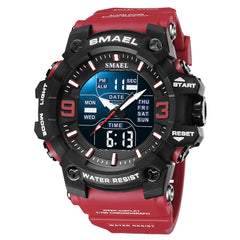 SMAEL 8049 Waterproof Sports Watch Men Multi-function Night Light Electronic Watch