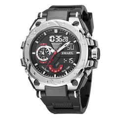 SMAEL 8060 Waterproof Sports Alloy Men Watch Luminous Display HD Mirror Watch
