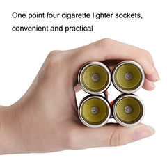 4 In 1 Auto High Power Cigarette Lighter Car Charger, 4 Holes Cigarette Lighter