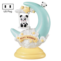 GOELONG Cartoon Moon Table Lamp Children Room Animal Night Light, Plug:, US Plug, EU Plug