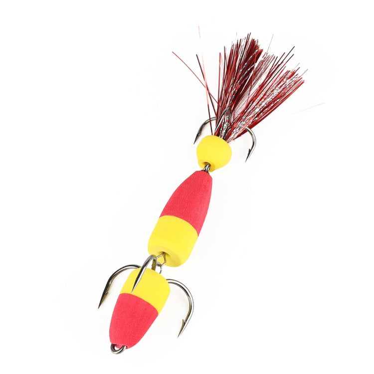 W.P.E PMG-M Foam Hook Soft Worm Bait Three Anchor Hook Fake Lures, M