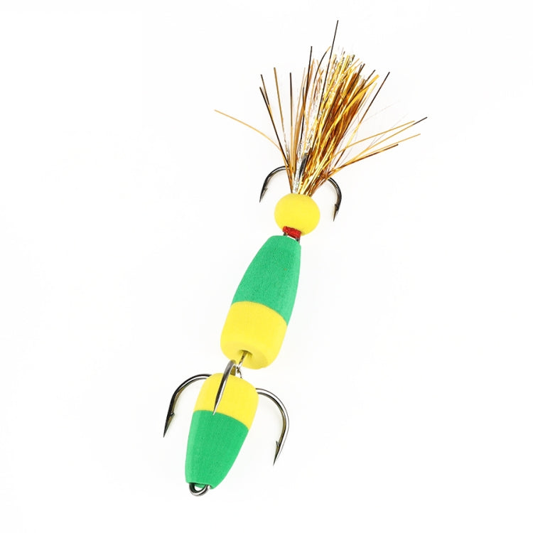 W.P.E PMG-M Foam Hook Soft Worm Bait Three Anchor Hook Fake Lures, M