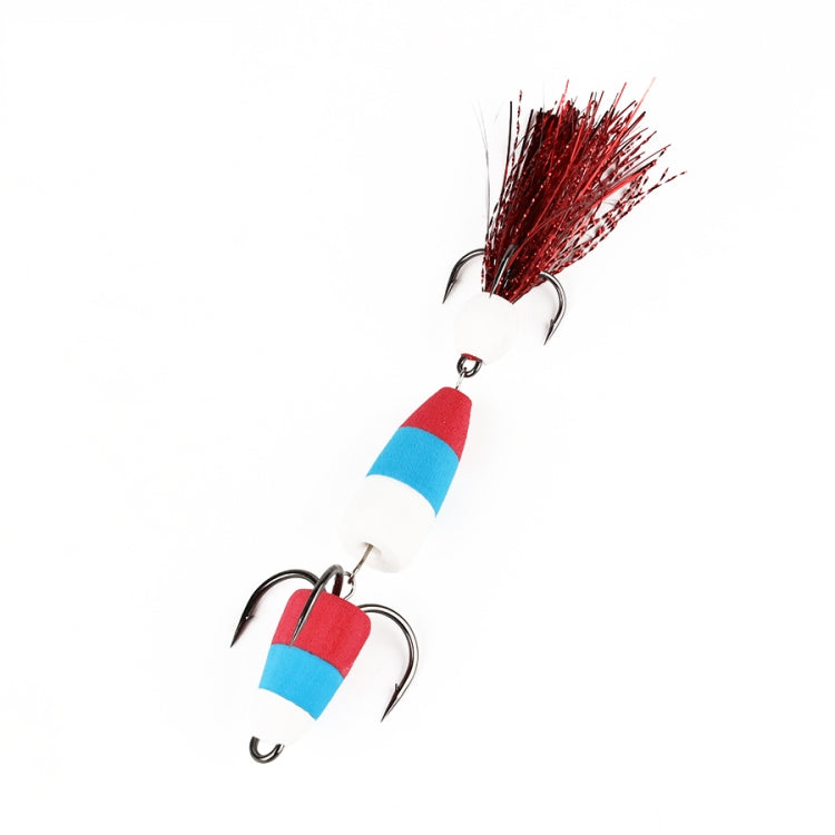 W.P.E PMG-M Foam Hook Soft Worm Bait Three Anchor Hook Fake Lures, M