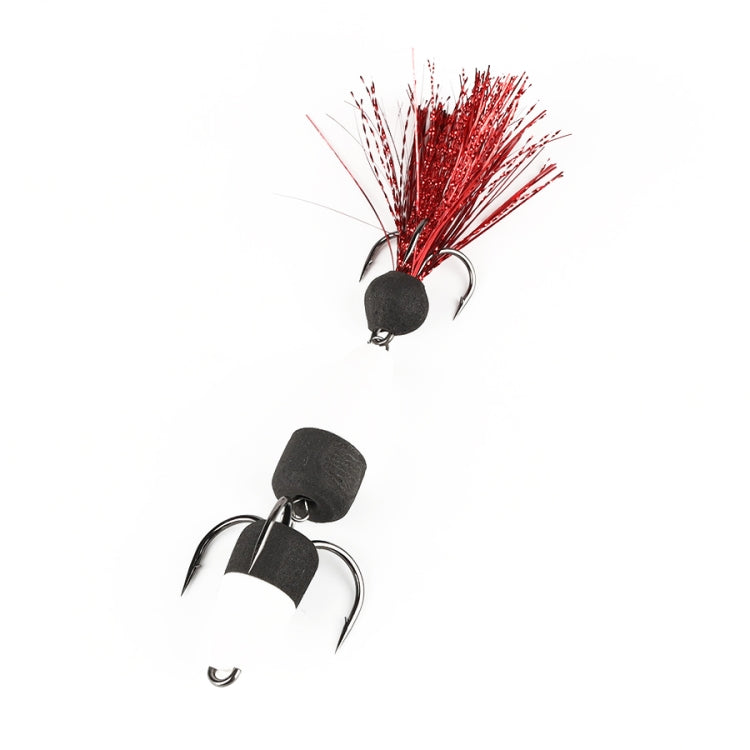 W.P.E PMG-M Foam Hook Soft Worm Bait Three Anchor Hook Fake Lures, M