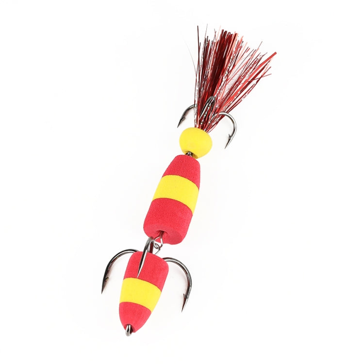 W.P.E PMG-M Foam Hook Soft Worm Bait Three Anchor Hook Fake Lures, M