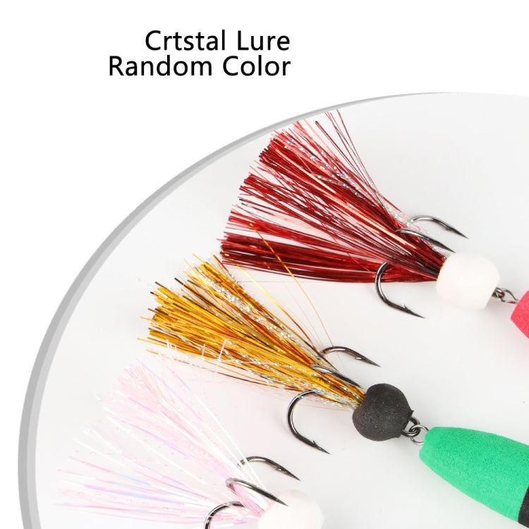 W.P.E PMG-M Foam Hook Soft Worm Bait Three Anchor Hook Fake Lures, M