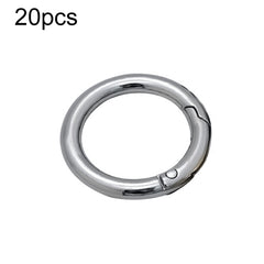 20pcs Zinc Alloy Spring Ring Metal Open Bag Webbing Keychain, 3 Points Silver, 4 Points Silver, Inch 2 Black, 6 Points Silver, 3 Points Light Gold, 1 inch Light Gold, 3 Point Black, 1 inch Black, 1 inch Silver, 4 Points Black, Inch 2 Light Gold        ...