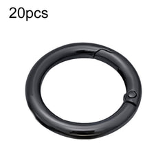 20pcs Zinc Alloy Spring Ring Metal Open Bag Webbing Keychain, 3 Points Silver, 4 Points Silver, Inch 2 Black, 6 Points Silver, 3 Points Light Gold, 1 inch Light Gold, 3 Point Black, 1 inch Black, 1 inch Silver, 4 Points Black, Inch 2 Light Gold        ...