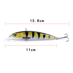 LB106 11cm/11.5g Lure Painted Bionic Fishing Bait Plastic Hard Bait, 18