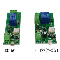 2pcs Sonoff Single Channel WiFi Wireless Remote Timing Smart Switch Relay Module Works, 5V
