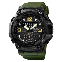 SKMEI 1637 Sports Digital Display Outdoor Shockproof Plastic Large Dial Men Watch, Army Green, Blue Camouflage, Army Green Camouflage, Gray Black