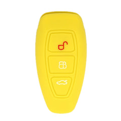 For Ford Focus/Mondeo 2pcs Folding Three-Button Key Protect Cover, Red, Pink, Orange, Yellow, Sky Blue, New Green, Purple, Black