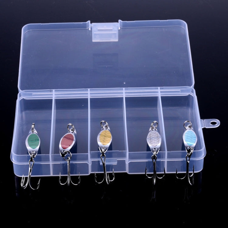HENGJIA SP0715B Laser Sequins Oblique Cut Sequin Baits, SP0715B (5 Colors Boxed)