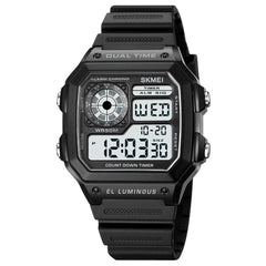 SKMEI 1998 Transparent Shell Ice Sensor Outdoor Sports Waterproof Multi-function Watch, 1998 Blue, 1998 White, 1998 Purple, 1998 Black