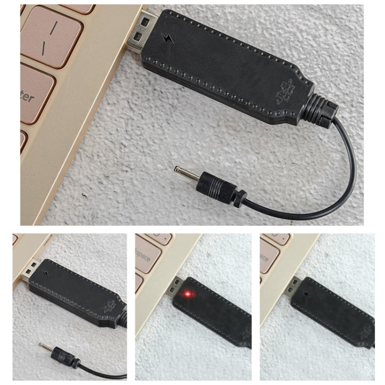 3.7V 2.0 Straight Header Lithium Battery Charging Cable With Reverse Polarity Protection