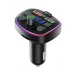 3.1A USB+PD Bluetooth Car Charger Car FM Transmitter Colorful Lighting, Q3, Q5, Q7