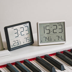 8218 Thin and Light Magnetic Wall-mounted LCD Temperature Electronic Digital Clock
