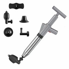 Toilet Pipe Dredger Toilet Sewer Floor Drain Clogged Household High Pressure Pneumatic Tool, HX28 (Green), HX28 (White), HX28 (Gray), HX28 (Black)