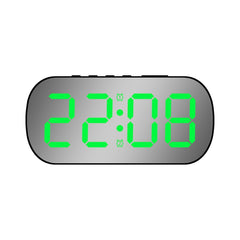 6637 LED Digital Display Temperature Electronic Clock Desktop Mirror Alarm Clock