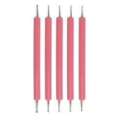 5pcs/set Pottery Tool Indentation Pen Manicure Point Drill Pen
