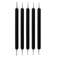 5pcs/set Pottery Tool Indentation Pen Manicure Point Drill Pen