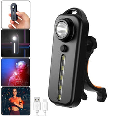 Bicycle Tail Light Type-C Rechargeable Outdoor Warning Light With Pen Clip, W677