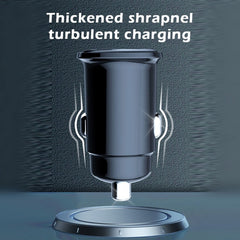 PD 30W Dual Port USB Super Fast Charge Car Charger, 30W Black
