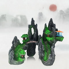 Stone Fish Tank Landscape Simulation Resin Aquarium Decorative Ornament, Style:, Cave Mountain C, Cave Mountain D, Small Rockery, Three-legged Rockery, Big Rockery, Shunfeng Mountain, Yu Mountain, Tianzhu Mountain, Guanyun Mountain, Jiuxia Mountain    ...