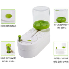 2nd Generation Oil Painting Brush Cleaner Tool with Water Container Paint Pen Washer, GEN 2 Green, GEN 2 Pink